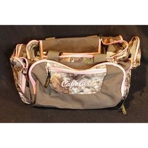Cabelas Mini Duffle Bag All Gear Bag Pink With Camo Hunting Fishing Utility Bag